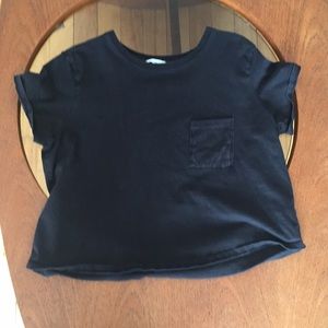 ✅ 3/$25 Blue Note black crop t-shirt